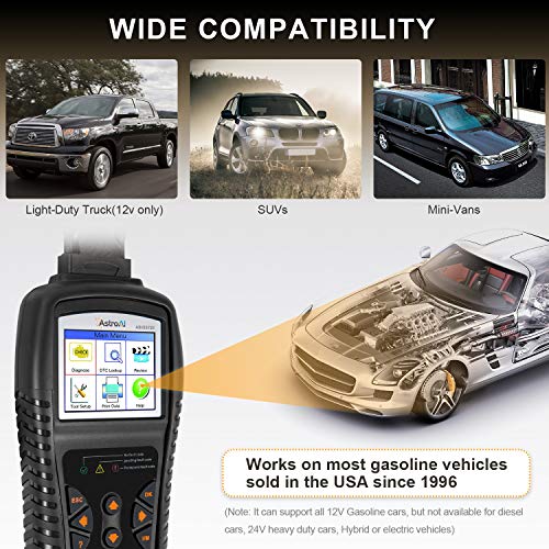 Astroai Enhanced Obd2 Scanner, Os720 Professional Obd Ii Auto Check Engine Code Reader Car Diagnostic Tool Automotive Vehicle Scanner, Black #TOP4