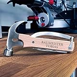 Premium Multitool 11 in 1 mit Wunsch-Gravur- Multifunktionswerkzeug - Werkzeug Set - Heimwerker Outdoor Camping Hammer Messer Bike Fahrrad etc.| Edelstahl | Geschenke für Männer
