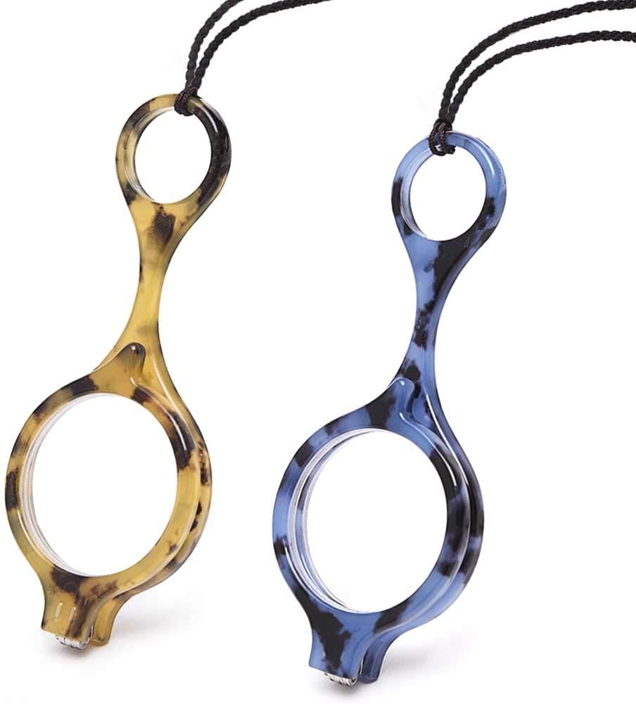 TERAISE Reading Glasses Pendant Necklace Readers Lightweight Portable Anti-loss Reading Glasses with Exquisite Case for Women