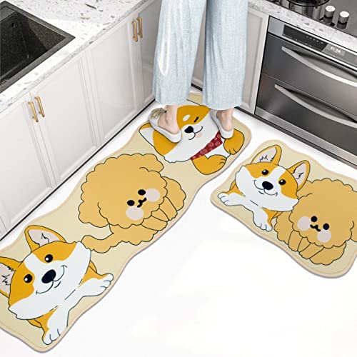 Image of HomeCloud Rubber 6mm Fruit Printed Thick Anti Slip, Washable, Big Size, Printed, Designer Folding Kitchen Mat for Floor Home Bedroom -, Standard Size (40 x 120 cm 40 x 60 cm)