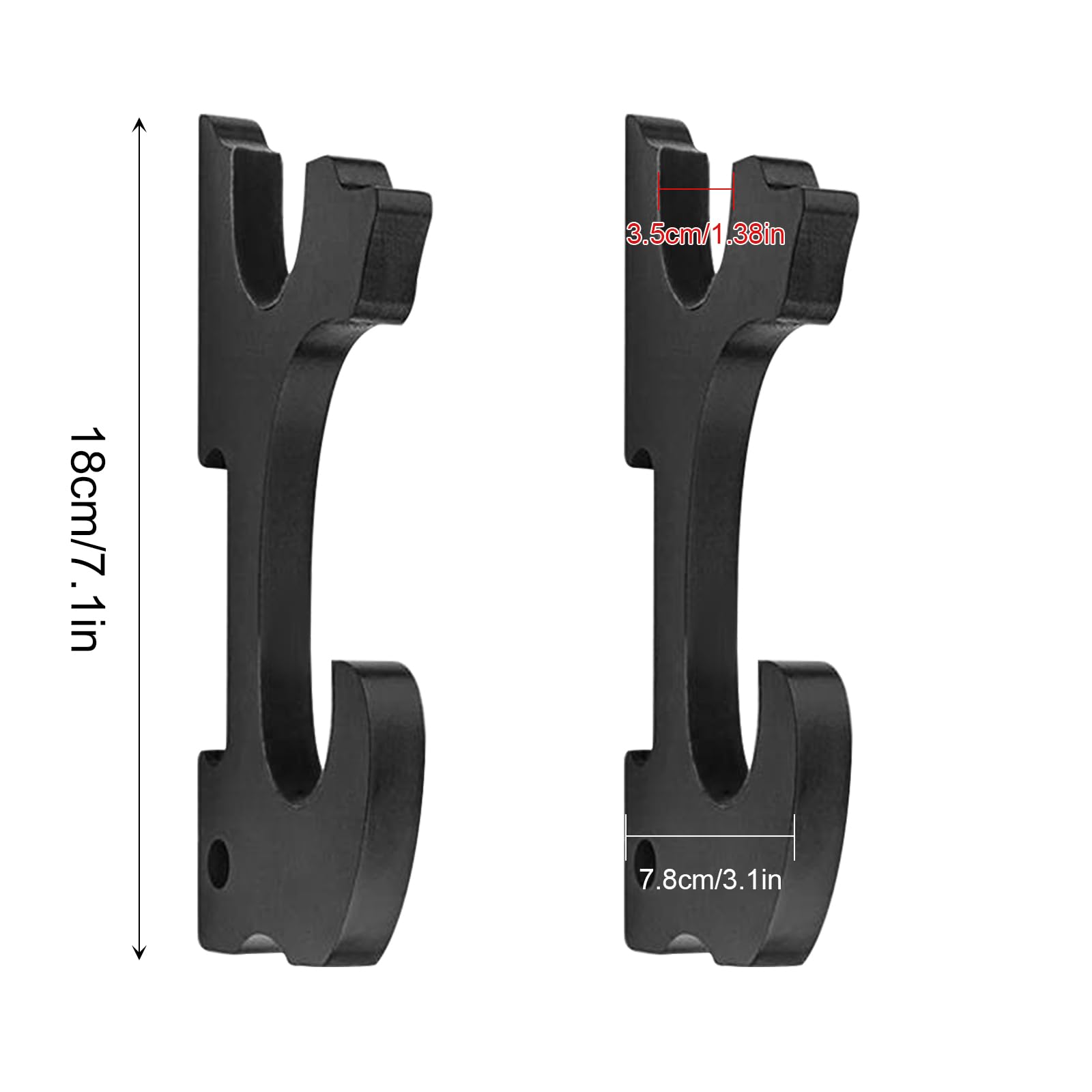 Set di 2 Porta Katana da Muro Ganci da Parete 2-Tier Supporto Spada Muro in Legno Regolabile Supporti Espositore per Spada Samurai Katana Wakizashi Slayer Weapon Rack (Nero)
