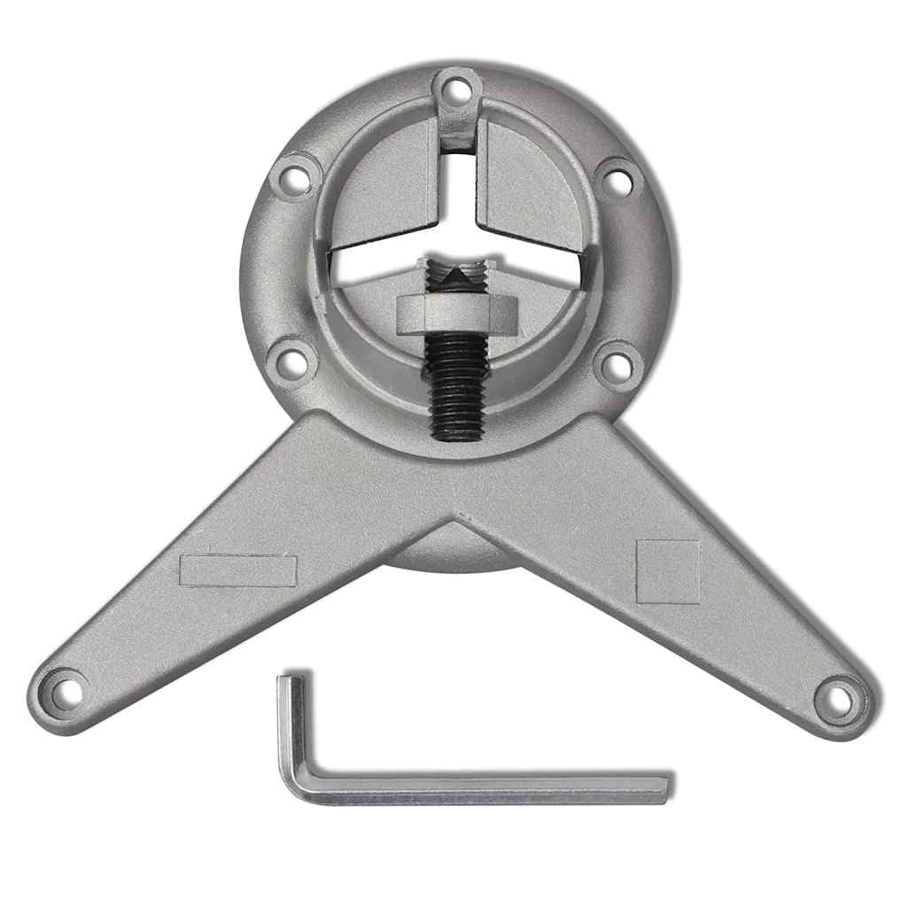Juego de 4 patas de mesa, 60 x 710 mm, níquel cepillado, patas de muebles regulables en altura, patas de hierro + zinc fundido, estables, modernas, para mesa de comedor, cocina, oficina