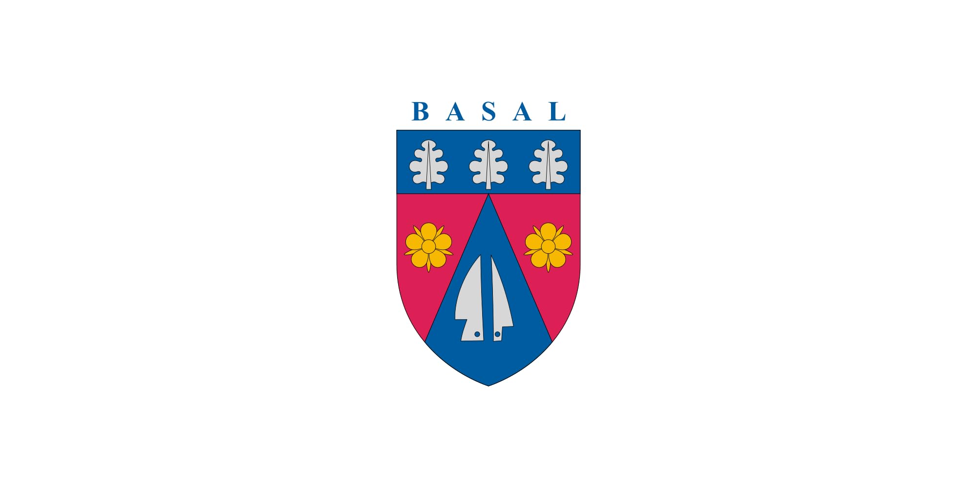 Drapeau Large Basal Hungary hissez les couleurs de Basal község dans votre jardin