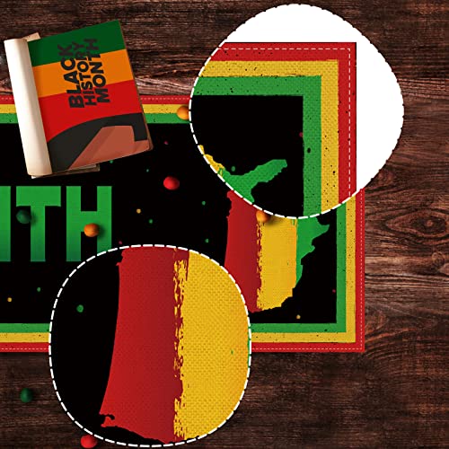 Nepnuser Black History Month Table Runner African American National Holiday Party Decoration Home Kitchen Dining Room Decor-72Inches #TOP4