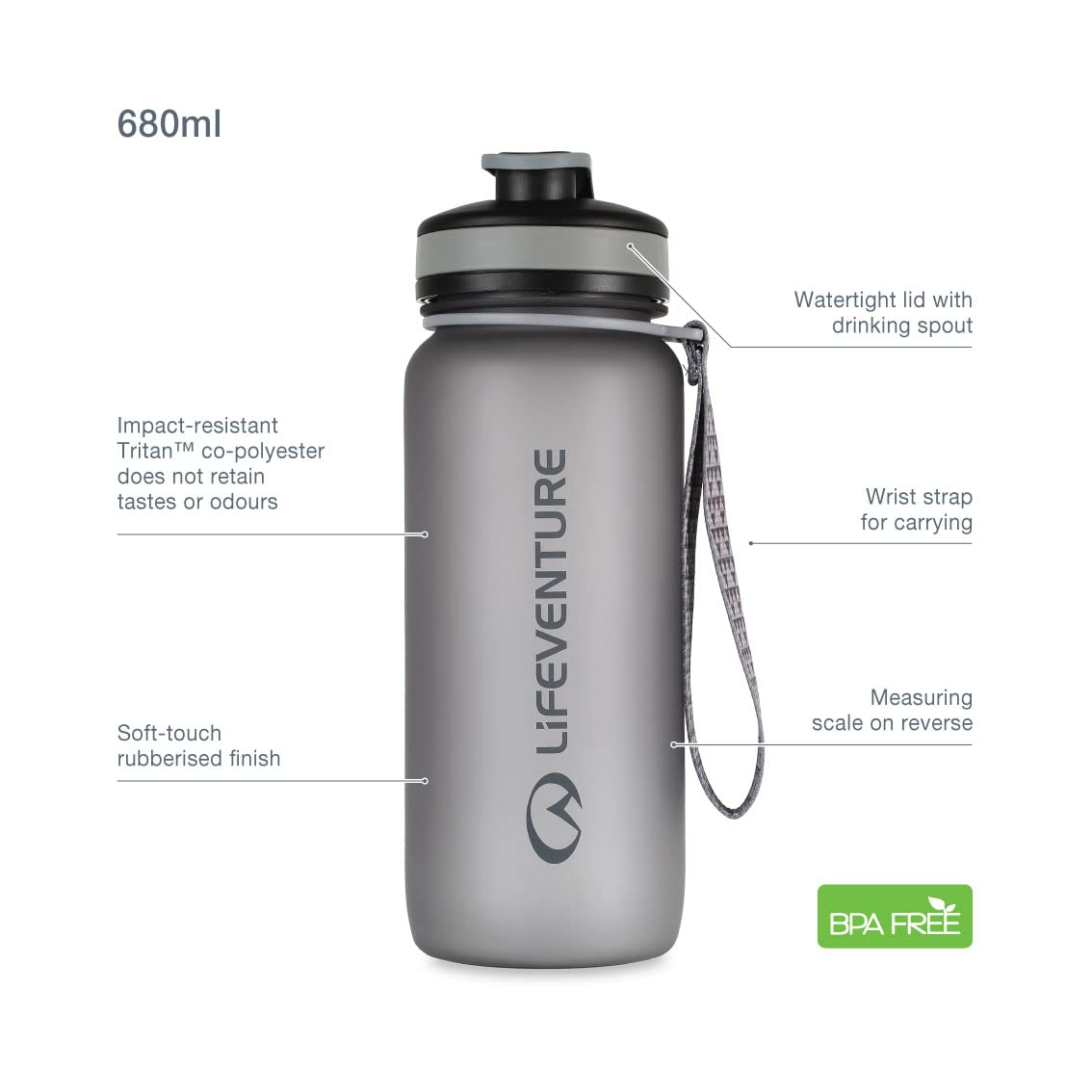 Lifeventure Tritan Water Bottle for fitness