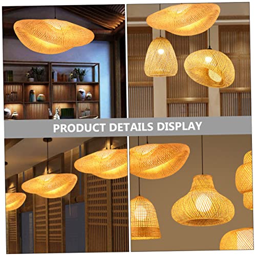 LABRIMP 1Pc Decoração Restaurante- **Cm Antigo Candelabro Pendurado Sombra Quente Ninho Gaiola Pinge