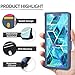 Aroepurt Case Compatible for Mobicel VX21 Phone Case Flip Cover [with Tempered Glass Screen Protector][RFID Blocking][Colorful Reflect Light] PTL-LS