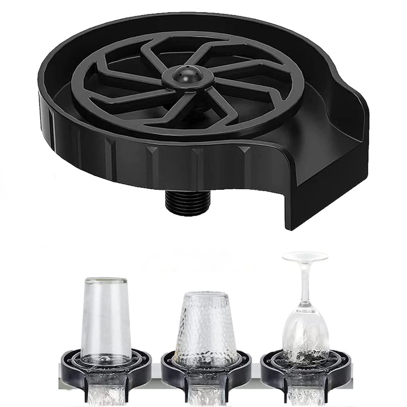 MORPICH® Glass Rinser, Cup Washer for Sink, Glass Rinser for Kitchen Sink, Cup Rinser for Sink, Bar Glass Rinser, Glass Cleaner Sink Attachment, Bottle Cleaner Sink Attachment (Black) (B0B2PXTZ7F) Amazon Price History, Amazon Price Tracker