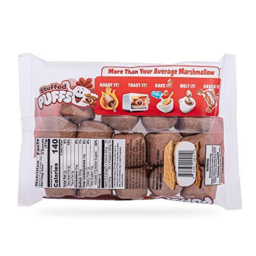 Stuffed Puffs - Variety 2 Pack, Marshmallows Made with Real Chocolate, Perfect for Hot Cocoa and Snacking, 1 bag of Original and 1 bag of Chocolate-on-Chocolate (8.6 oz each)