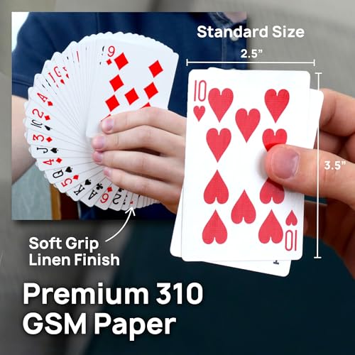 Regal Games Rockets – Bulk-Spielkarten-Set für Erwachsene & Profis – 48 Standard-Decks, Pokerkarten für Blackjack, Euchre, Canasta – Poker-Größe, Casino-Qualität, Reise- & Spieleabendkarten – Bild 4