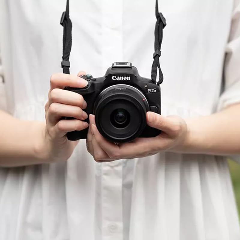 Image of Canon EOS R50 Mirrorless Camera (Black) with RF-S 18-45mm F4.5-6.3 is STM Lens 5811C012 Bundle with Double Battery, Memory Card, Deluxe Case and Mini Tripod & Accessories