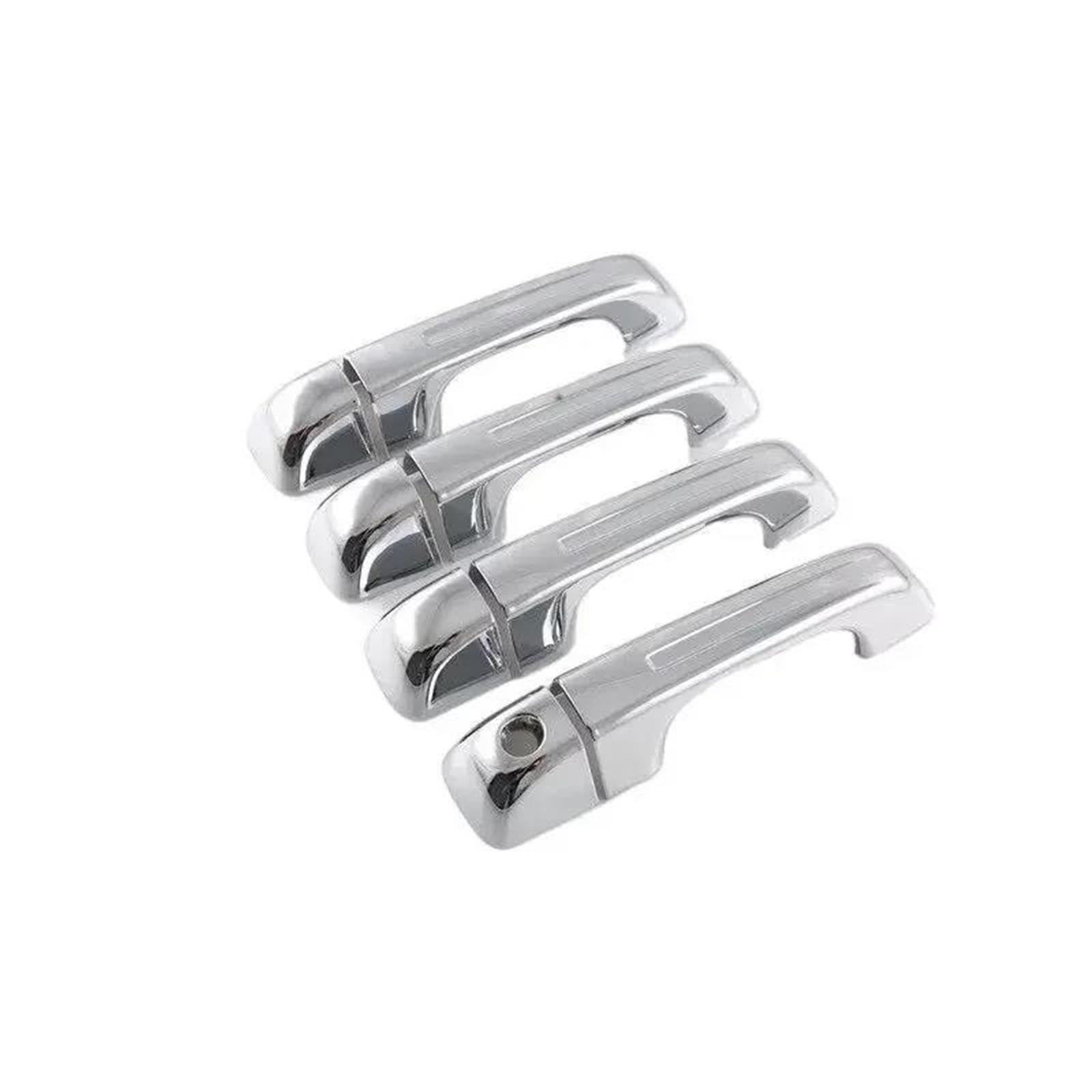 Yytemd Chrome Normal Car Exterior Door Handle Cover Moulding Trim Protective Accessorie For Ram 1500 2019-2024 Chrome(Chrome Normal)