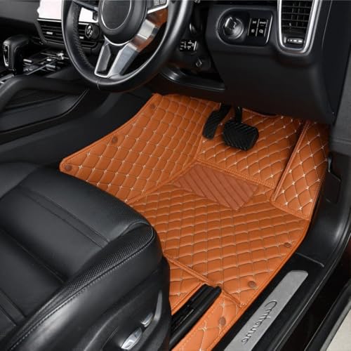 Image of Mr Mattie 7D Car Floor Mat Compatible with Mahendra XUV 7XO for 3 Rows 2027, Tan