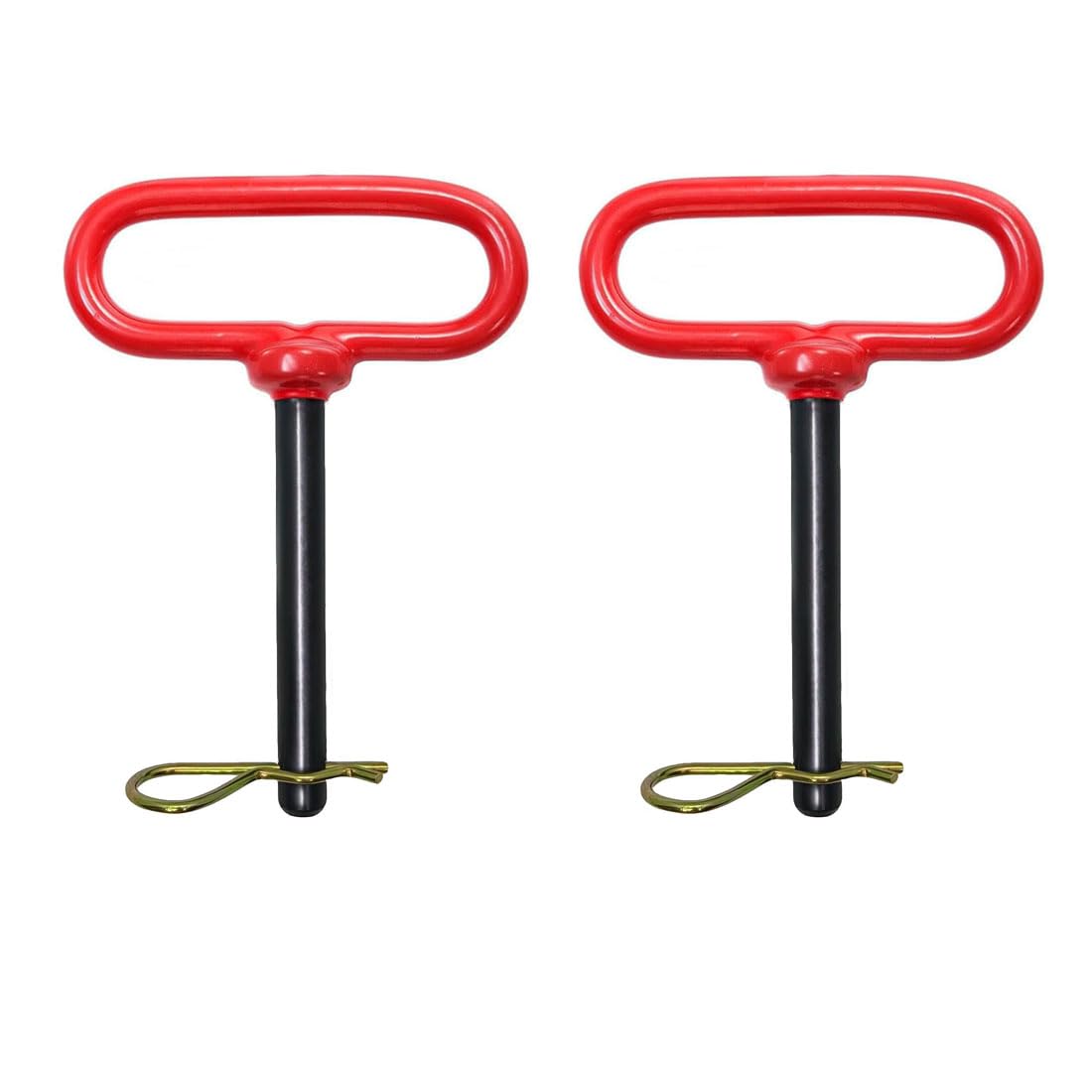 Trailer Hitch Pins - Red Handle & Rustproof -1
