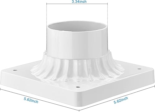 Miniatura 9 de Darkaway Luces de poste grandes de 22 pulgadas para exteriores con postes de lámpara de vidrio sembrado, iluminación exterior para patio, jardín,