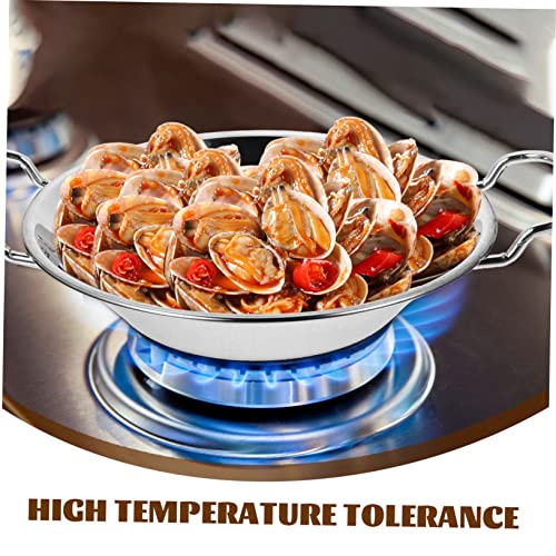 Wok de acero inoxidable con doble asa COLLBATH miniatura 4