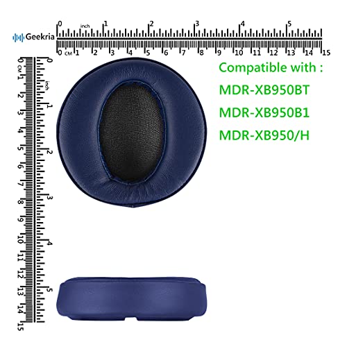 Geekria Almohadillas de Repuesto para Sony MDR-XB950BT, MDR-XB950B1, MDR-XB950/H miniatura 6