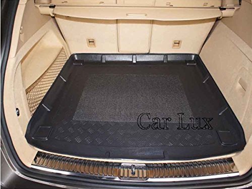Car Lux AR01043 - Alfombra Cubeta Protector cubre maletero a medida con antideslizante para Cayenne