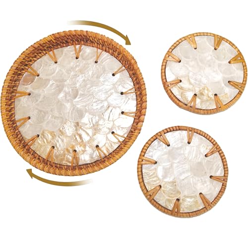 Mini Lazy Susan de nácar con 50% de descuento, ahora $12.49