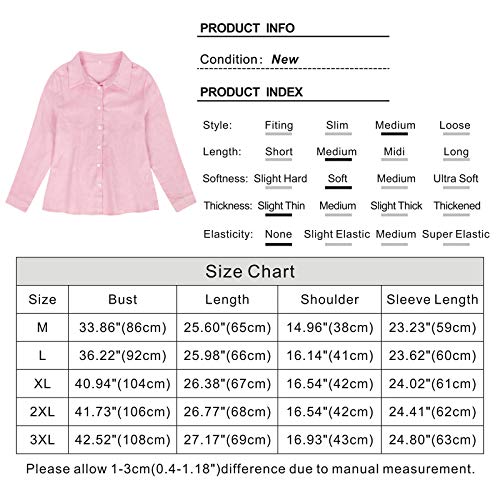 Eledobby Feminino Mangas Compridas Com Decote Em V De Cor Sólida Camisa Casual Botão Top Camisa De N