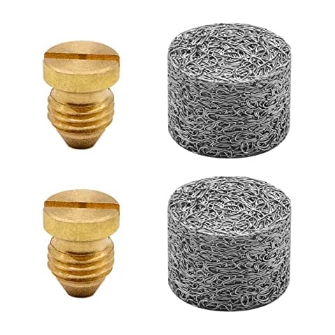 DERASL 2 Sets Foam Cannon Orifice Nozzle Tips, Threaded Nozzles and Foam Gun Mesh Filter Accessories for Snow Foam Lance Cover