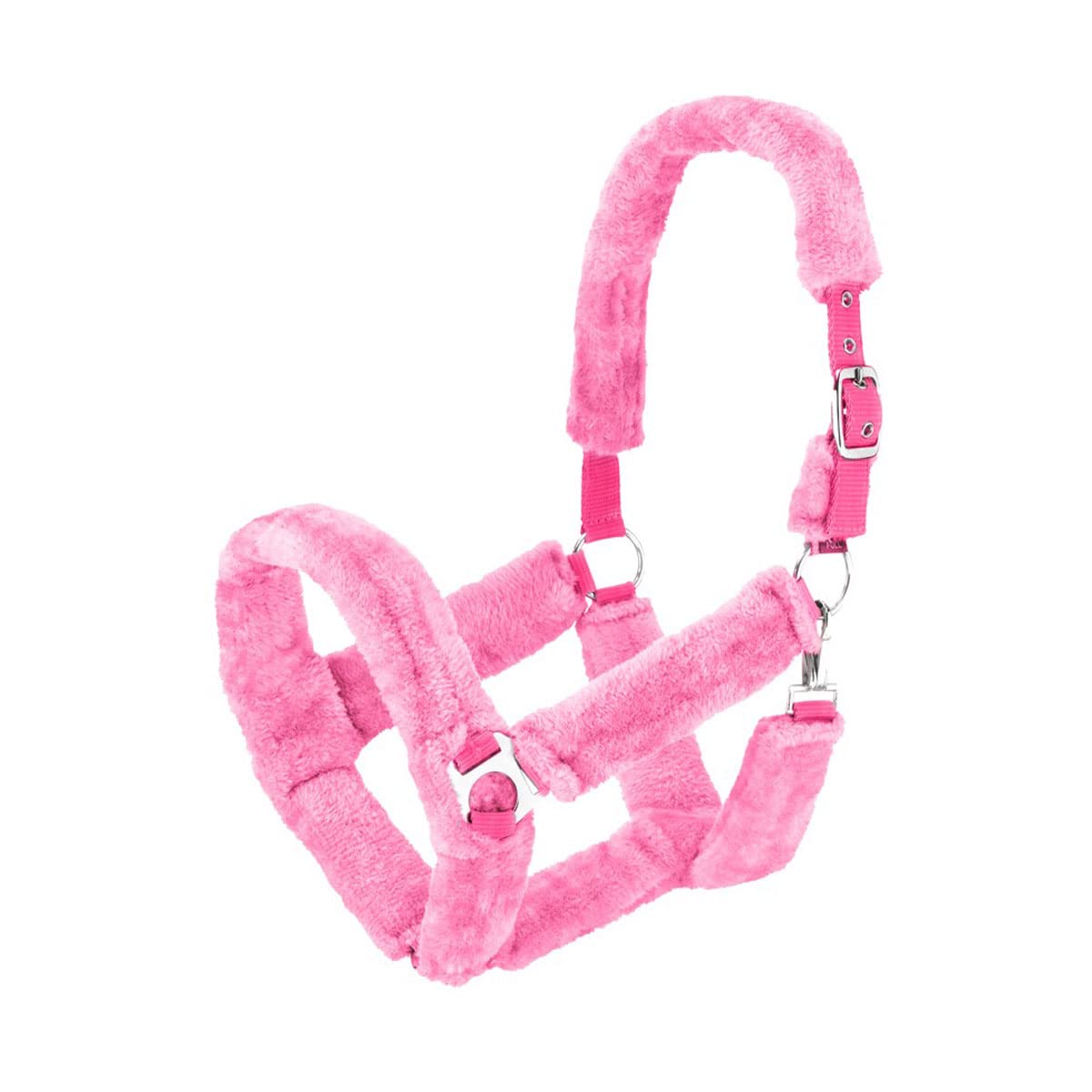 Hy Equestrian Fab Fleece Headcollar - Pink - Full