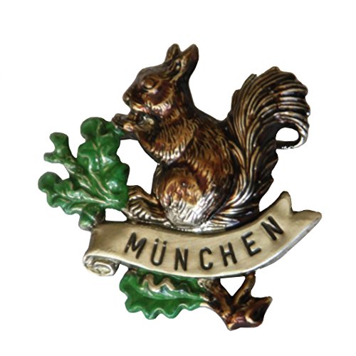 Breiter Hutanstecker Hutabzeichen Hutschmuck Anstecker Eichhörnchen Brosche München Pin Tiermotiv Cover