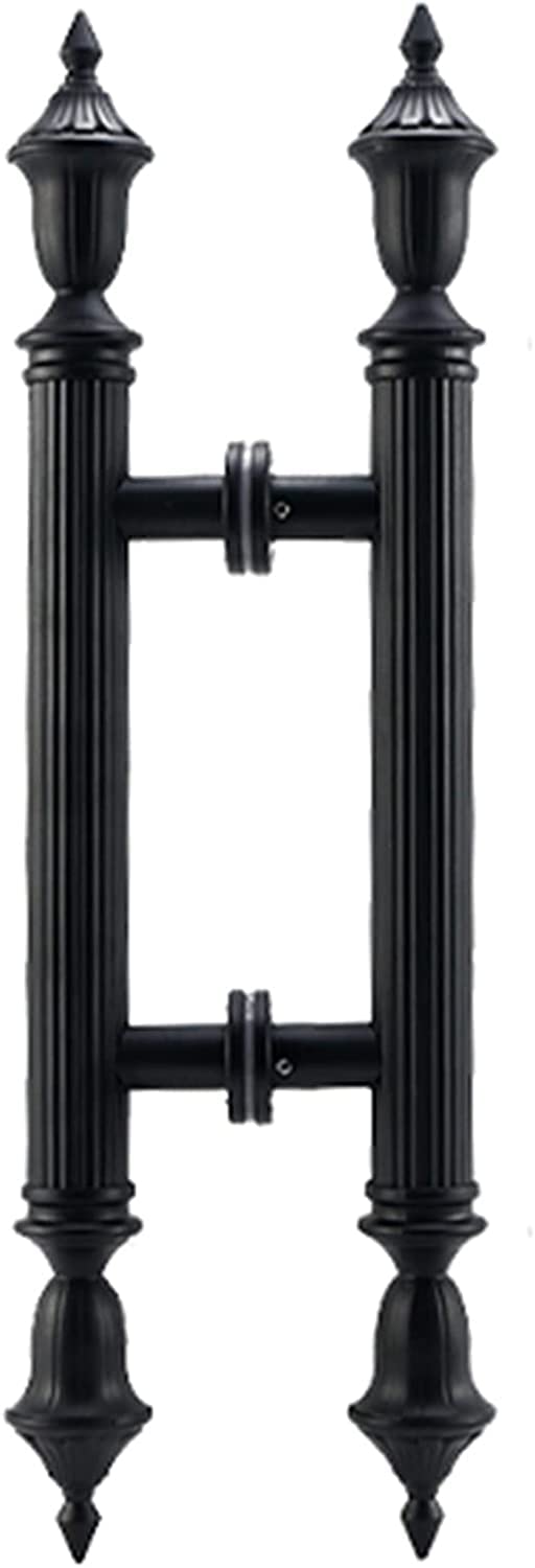 DFGHNBVC Door Handle Door Pull Handle Sliding Barn Modern Barn Classic Double Sided Push Pull Modern Works As Modern Entry Barn Garage Handle Pulls,Black#2-Length 100Cm(39.4Inch)