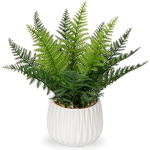 Oairse 32cm Artificial Boston Fern Plant Cover