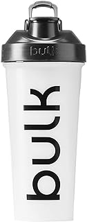 Bulk Shaker Iconic, 750ml, Transparent, Antifuite, Sans BPA, Boule de mélange en acier inoxydable pour des shakes fluides, Niveau de remplissage transparent, Passe au lave-vaisselle