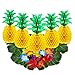 Vamei Tropische Party Deko, 43 Stk Hawaii Party Zubehör mit Ananas Deko Papier Hawaii Blumen Palmenblätter für Deko Sommer Tropischen Partydekoration Sommerparty Deko