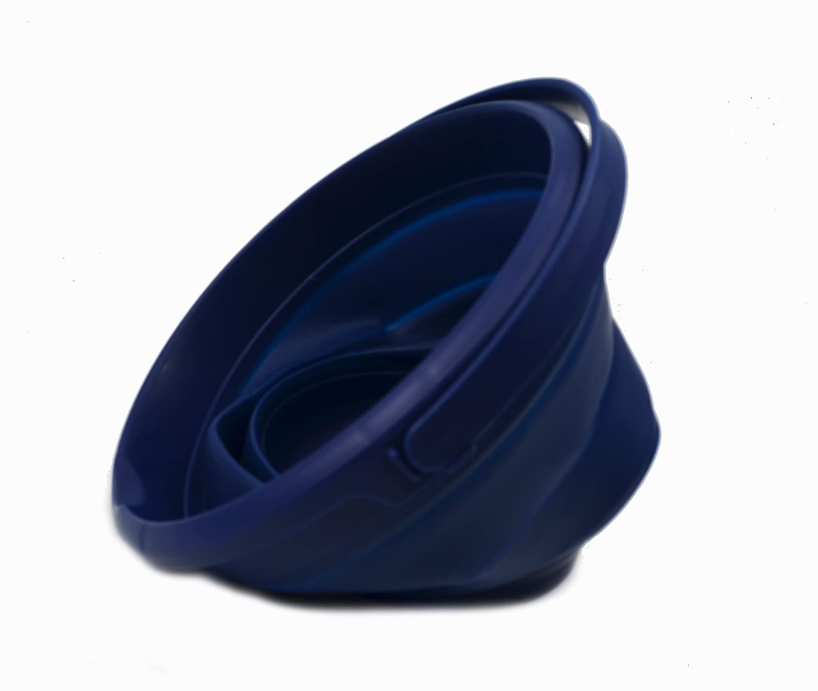 SAMMART Secchio pieghevole in plastica da 5,5 litri (1,4 galloni) – vasca rotonda pieghevole – secchio portatile per acqua da pesca – salvaspazio per esterni (blu reale, 1)