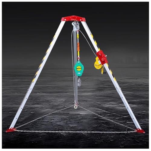 Trépied de Sauvetage Robuste, équipement de Sauvetage Incendie, trépied de Levage de sécurité pour espaces confinés, kit de trépied d'urgence Durable pour Les Pompiers et Les opérations de s