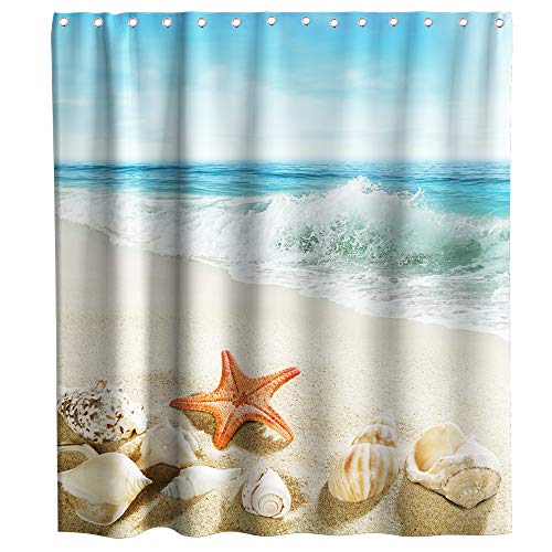 Seashells Starfish Shower Curtain The Best Amazon Price In