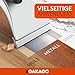 Gakago Kraft-Schaber - Hochwertige 65mm Ziehklinge aus langlebigen Wolframcarbid - Ergonomisch & rutschfester Universalschaber für Holz, Metall, Beton oder Stein - Leicht & handlich beim Arbeiten