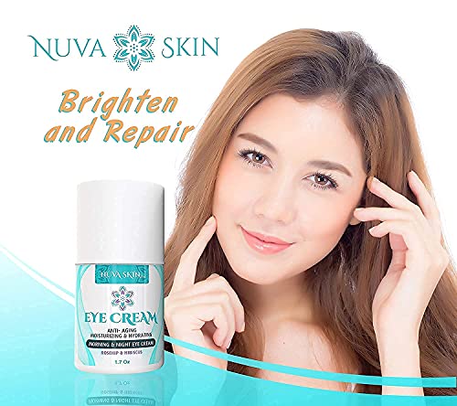 Nuva-Skin-Intensive-Eye-Cream-with-Rosehip-Hibiscus--Anti-Aging-Under-Eye-Cream-Reduces-the-Appearance-of-Fine-Lines-Wrinkles-Dark-Circles-Puffiness-and-Bags-17-Fl-Oz Nuva Skin Intensive Eye Cream with Rosehip & Hibiscus – Anti-Aging Under Eye Cream - Reduces the Appearance of Fine Lines, Wrinkles, Dark Circles, Puffiness and Bags, 1.7 Fl Oz