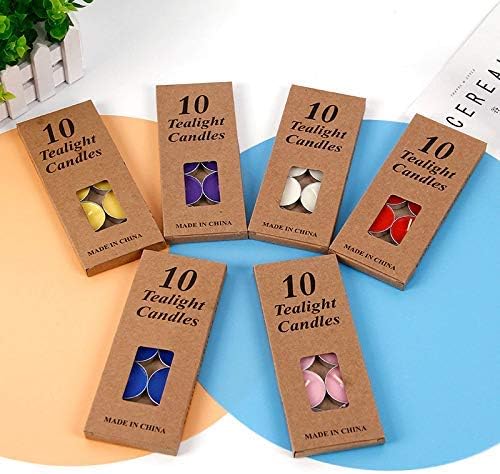 Set of 100 PCS Tea Light Candles Scented Tealight Candles Romantic Love Candles Bulk for Home Decor Birthday Home Decoration