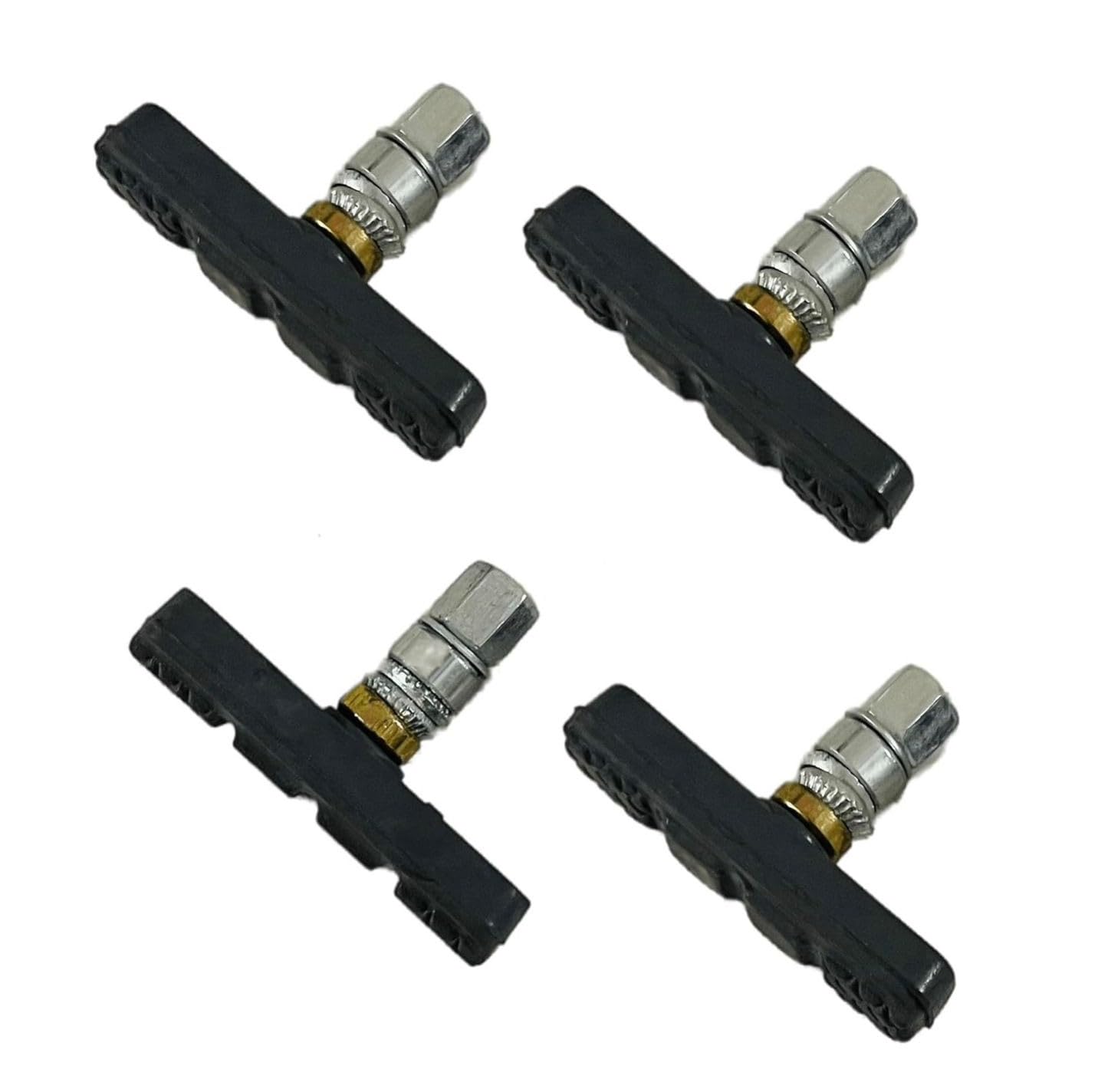 Universal Bicycle V-Brake Pads Set of 4 | High Performance Rubber Brake Shoes with Nuts & Washers | Anti-Skid, Wear-Resistant Cycle Brake Blocks for MTB, Road & Hybrid Bikes-picture-21