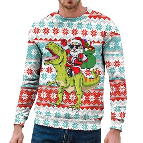 Weihnachtspullover Herren Ugly Christmas Pullover Cooler Weihnachts...