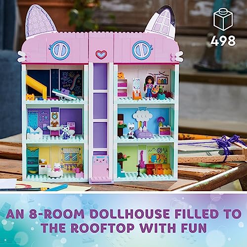 Lego Gabby’s Dollhouse 10788 Building Toy Set, 8-Room Playhouse with Purrfect Details and Popular Characters from The Show, Including Gabby, Pandy Paws, Cakey and Mercat, Kids Toy for Ages 4 and up - Image 3