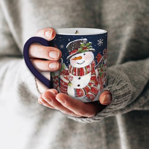 Taza de café Lang con muñeco de nieve y medias miniatura 4