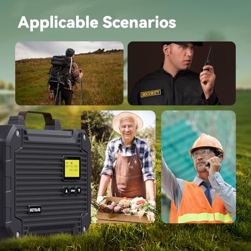 Image of Retevis RT97L GMRS Repeater Set, High Power Full Duplex Portable Kit with FRP Antenna & Coaxial Cable, Perfect for Farms, Warehouses, Remote Areas, Outdoors & Home