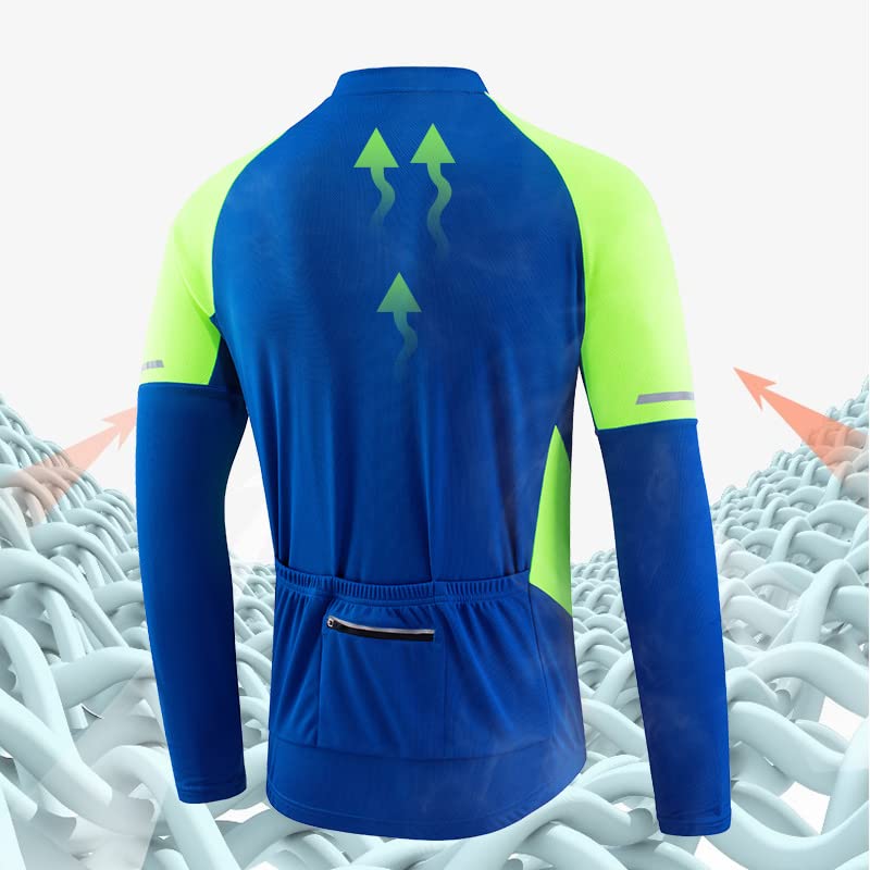 Chaqueta ciclismo hombre térmica azul tamaño XXL miniatura 5