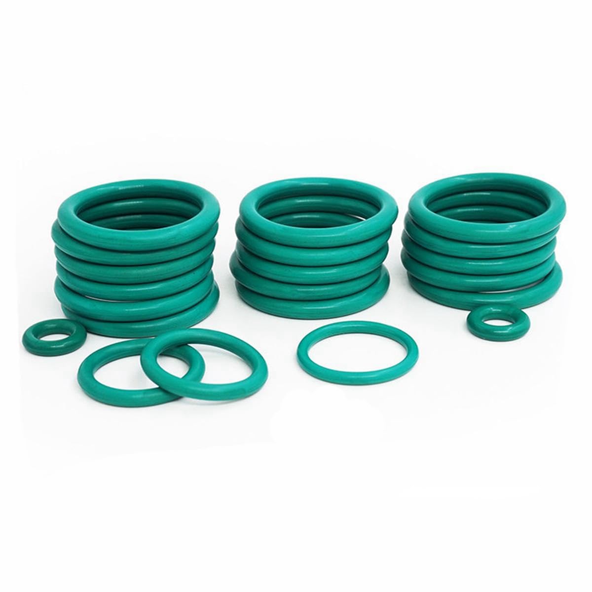 5 sztuk O-ringi z gumy fluorowej, okrągłe pierścienie uszczelniające, średnica zewnętrzna 94mm średnica wewnętrzna 86mm średnica drutu 4mm, zielony, 4x86x94mm