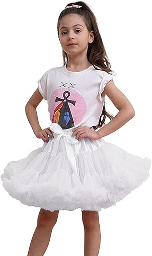 Miniatura 3 de XinChangShangMao Enagua para niña, falda de tutú suave para niñas, falda de enagua esponjosa, faldas de baile de ballet de princesa
