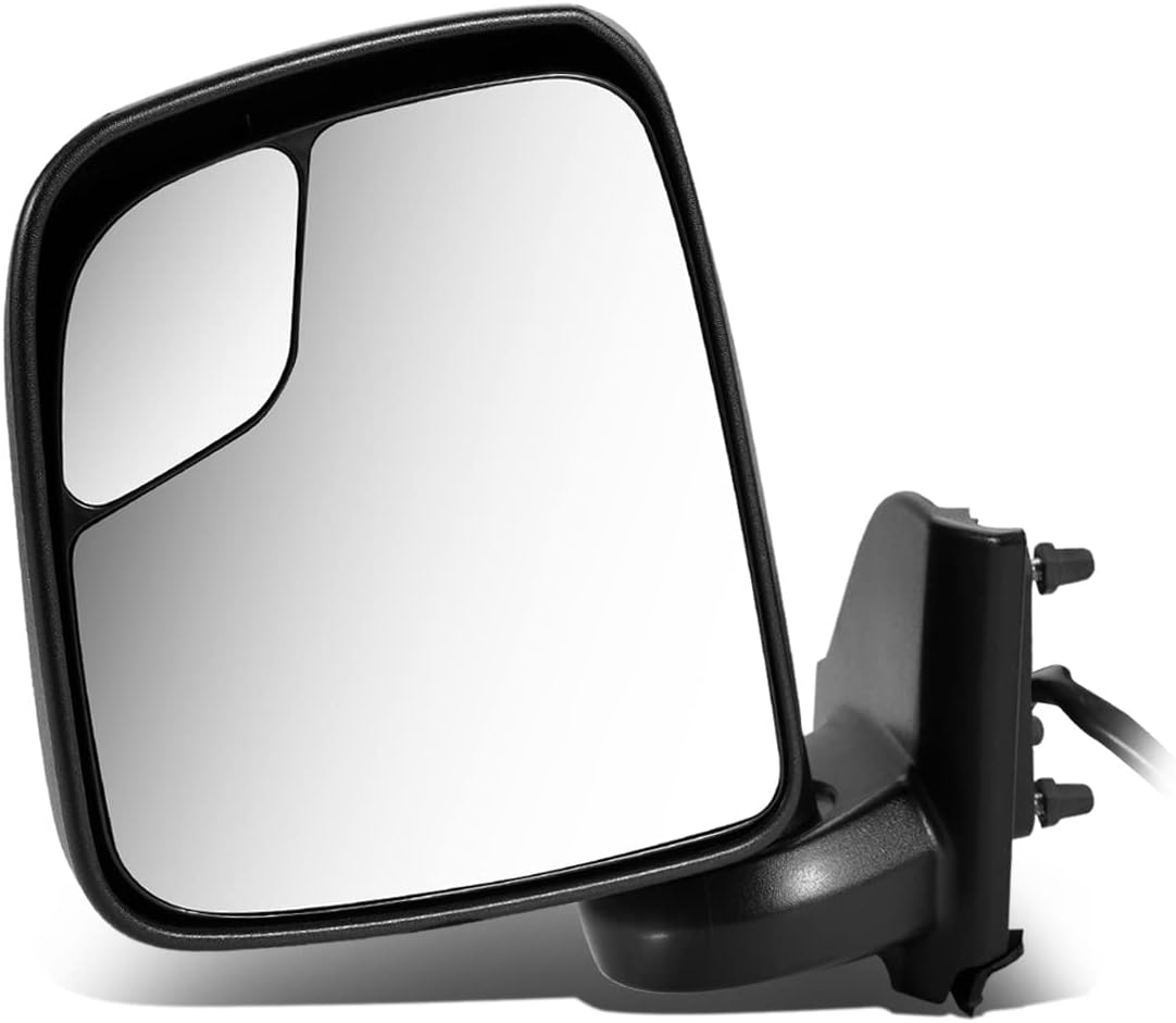 DNA Motoring OEM-MR-NI1320245 Left Side Manual Adjustment Rear View Mirror Folding Non-Heated Compatible with 2013-2018 NV200