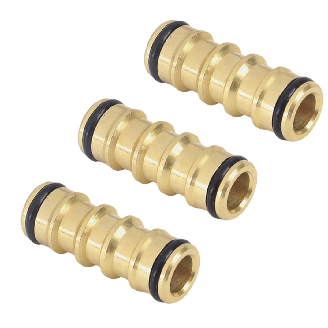 Connecteurs de tuyaux en laiton double mâle durables pour systèmes d'irrigation de jardin
