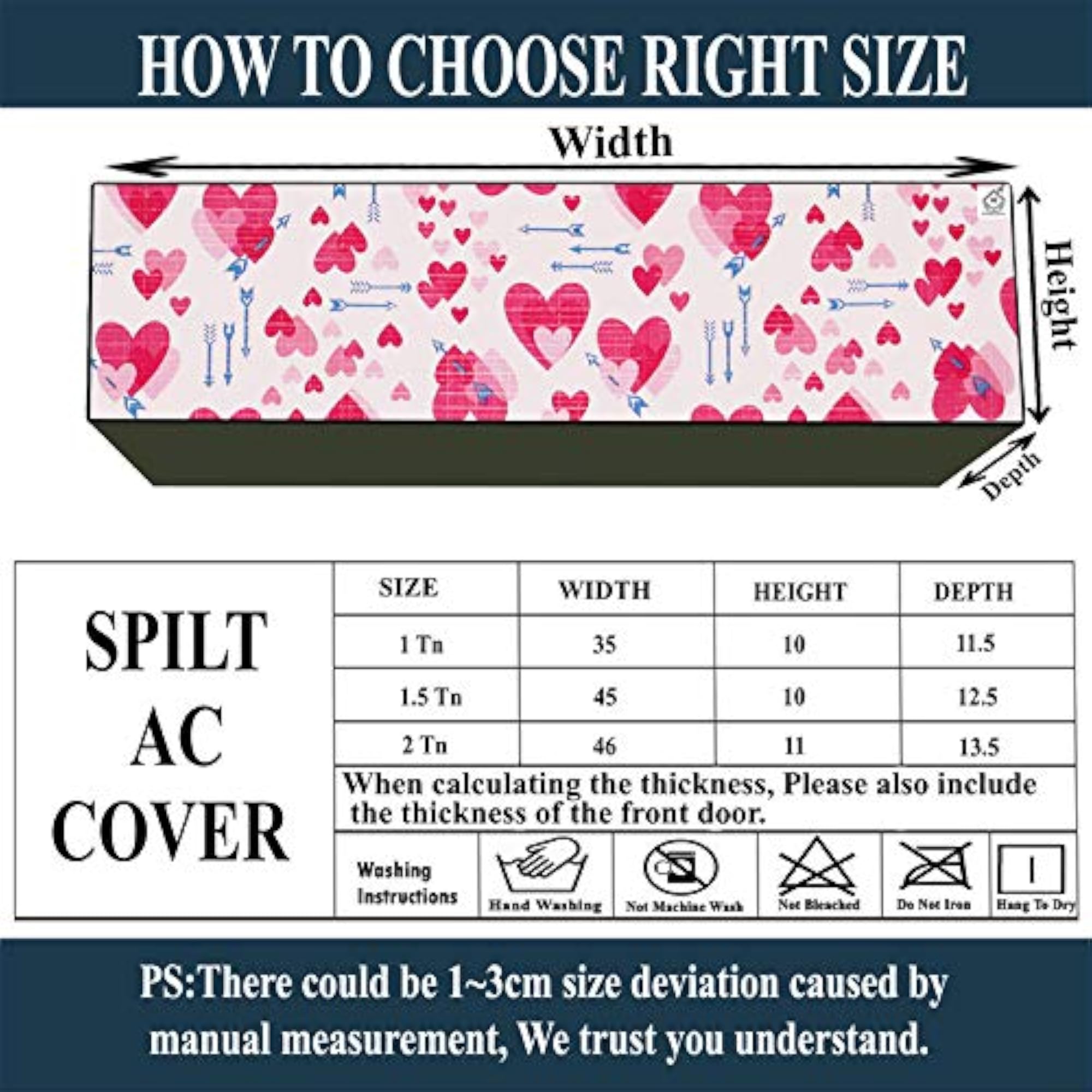 Polycarbonate Water & Dustproof Split AC Cover for Hithi 2 Ton Inverter
