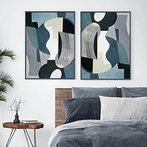 Art prints bleu marbre pour transformer un mur vide