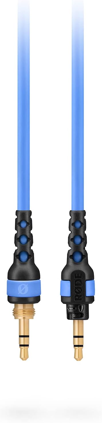 RØDE NTH-Cable for NTH-100 Headphones, 1.2m / 4ft Long, 3.5mm Male to Male Audio Cable with ¼-inch Adaptor Included (Blue)